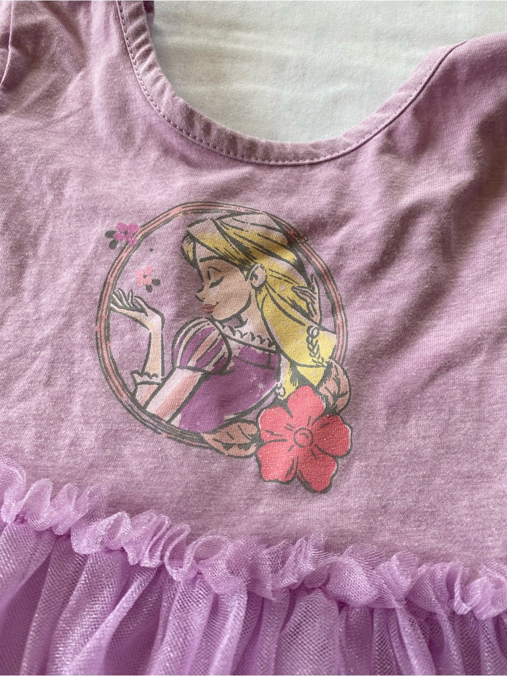 New Disney Princess Purple Tulle Dress Size 3 Toddler - Picture 2 of 5